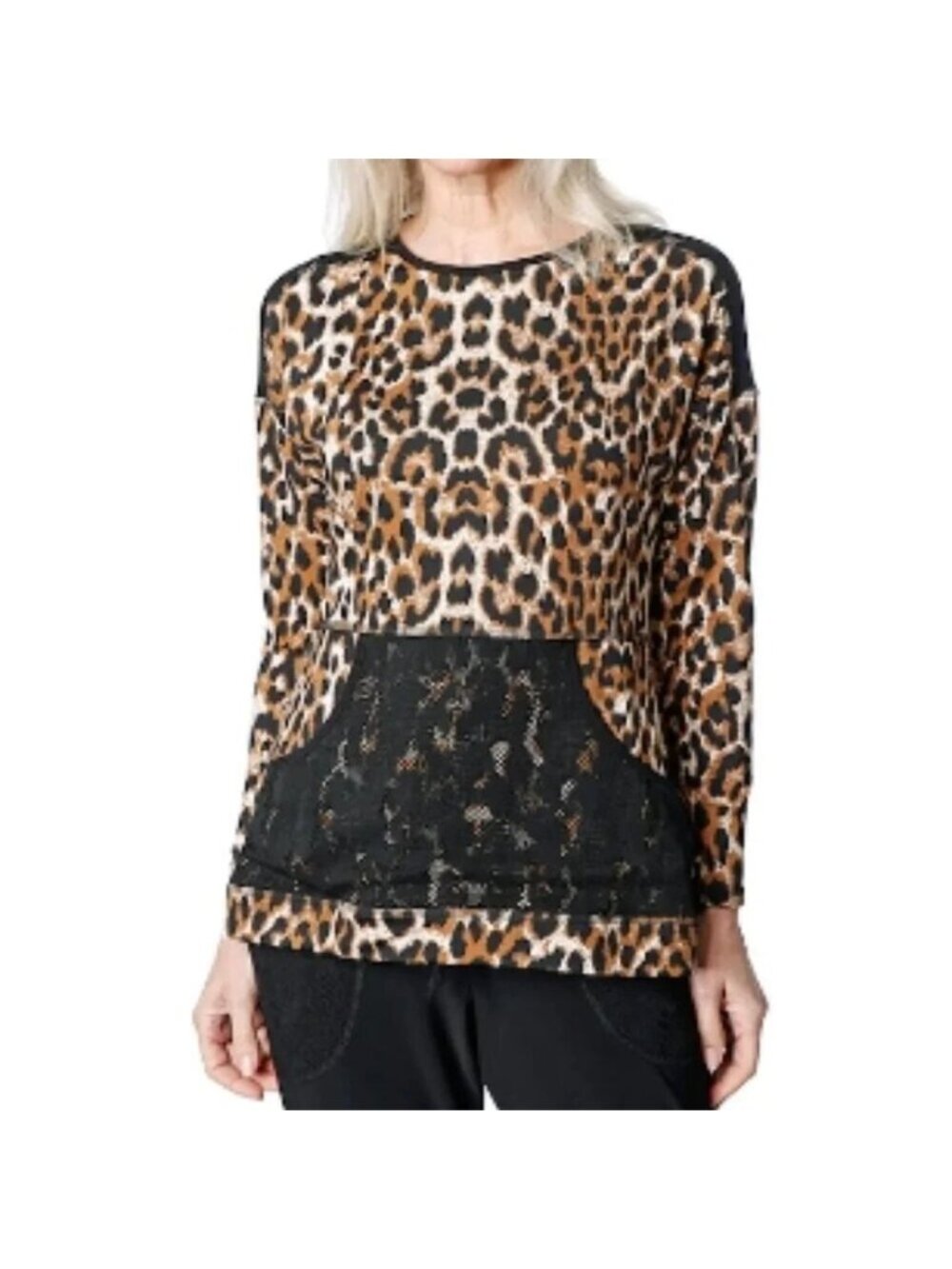 NEW Marallis Leopard Print Lounge Top - Medium